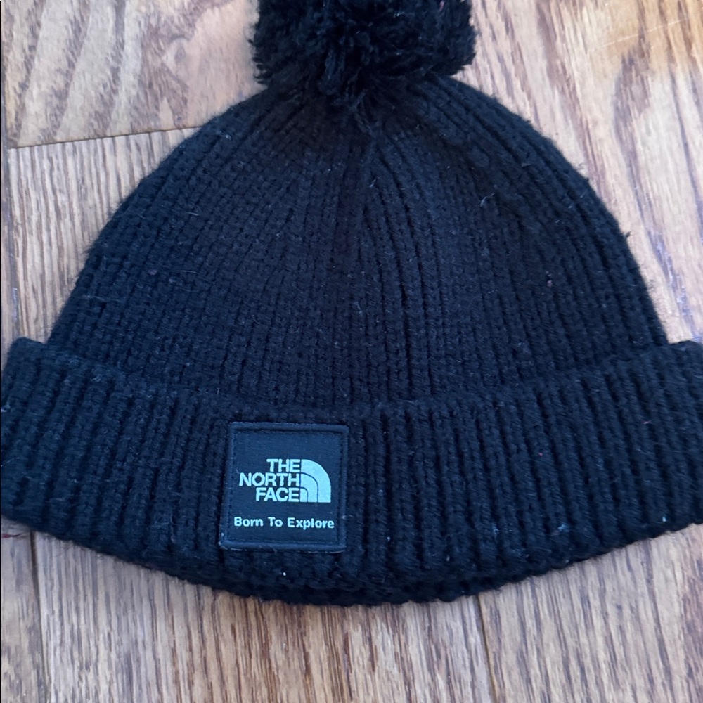 The North Face Black Ribbed Beanie